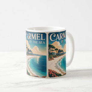 Karmel bij het zee strand california Pacifische ku Koffiemok