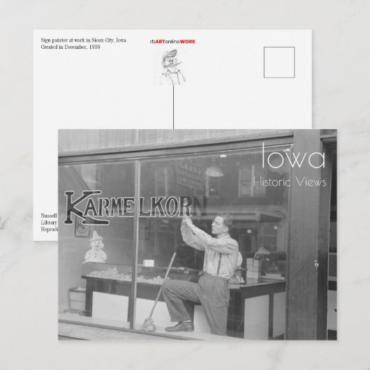 Karmelkorn Sign Briefkaart (Voorkant / Achterkant)