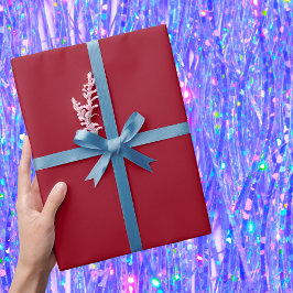 karmijn massieve kleur cadeaupapier