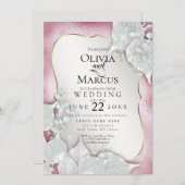 Karmila | Custom Bleekroze Parelglans 2 Kaart (Voorkant / Achterkant)