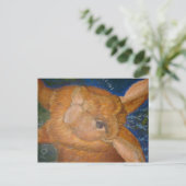 karmozijn briefkaart (Staand voorkant)