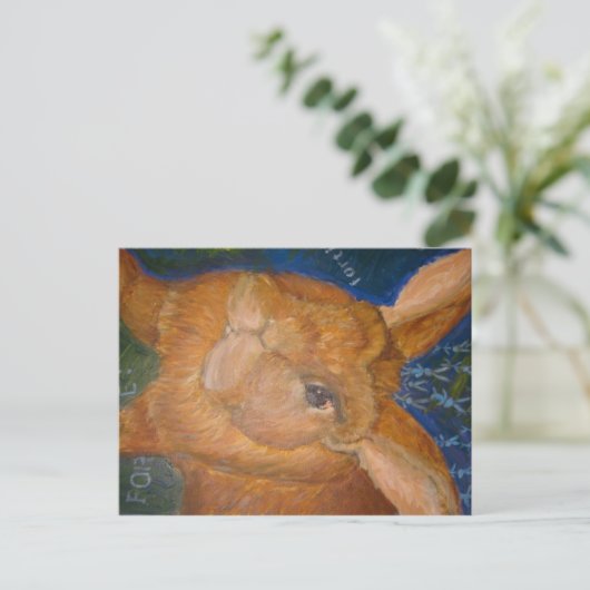 karmozijn briefkaart (Staand voorkant)