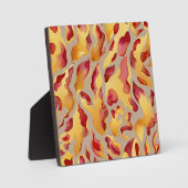 Karmozijn Gouden Abstracte Vloeibare Marmer Fotoplaat (Voorkant)