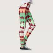 Karmozijn met Pasteltinten Leggings (Rechts)