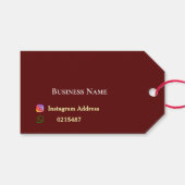 Karmozijn Prijs Cadeaulabel (Voorkant (Horizontaal))