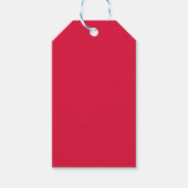 Karmozijn Rood Custom Kadoetiket Cadeaulabel (Voorkant)