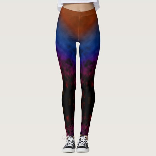 Karmozijn tot Kosmos Leggings (Voorkant)