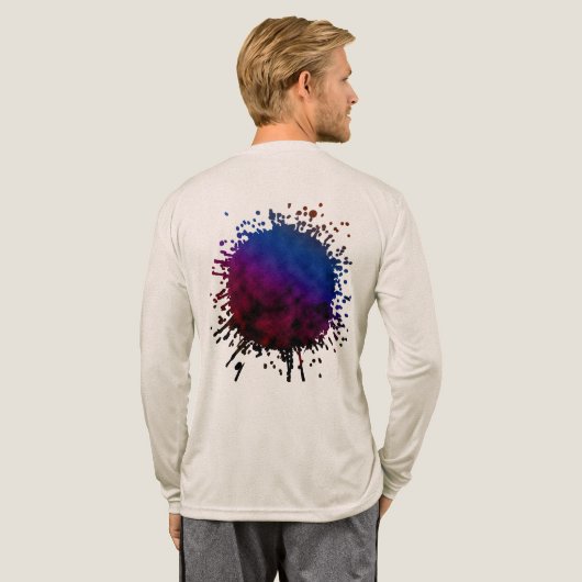 Karmozijn tot Kosmos Tri-Blend Shirt (Achterkant)