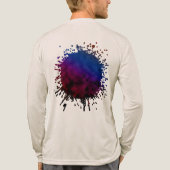 Karmozijn tot Kosmos Tri-Blend Shirt (Achterkant volledig)