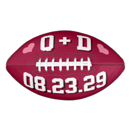 KARMOZIJN WIT EN ROZE HARTEN Trouw Beginletters Da American Football