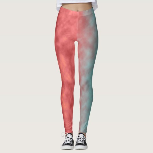 Karmozijnen luchtspiegeling leggings (Voorkant)