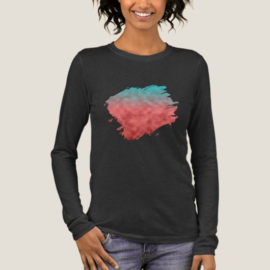 Karmozijnen luchtspiegeling Tri-Blend shirt (Voorkant)
