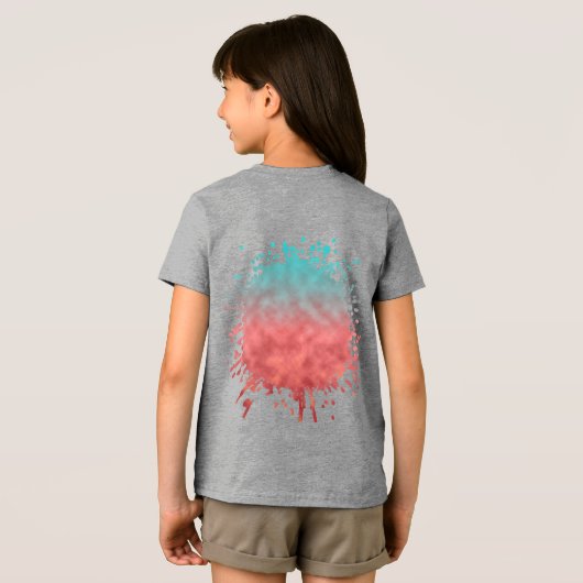Karmozijnen luchtspiegeling Tri-Blend shirt (Achterkant volledig)