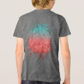 Karmozijnen luchtspiegeling Tri-Blend shirt (Achterkant)