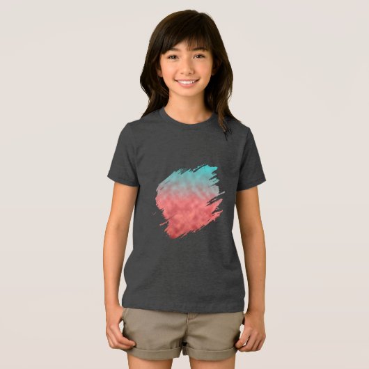 Karmozijnen luchtspiegeling Tri-Blend shirt (Voorkant volledig)