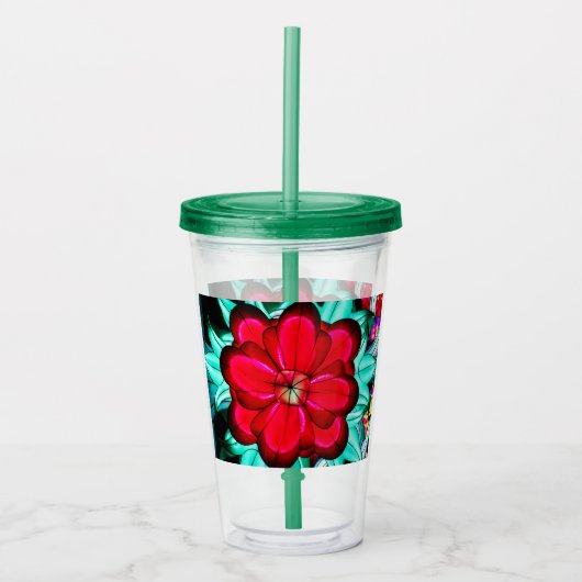 Karmozijnen Majesteit Acryl Drinkbeker (Voorkant)
