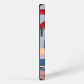 Karmozijnkustlijn iPhone Hoesje (Rechterkant)