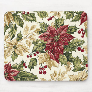 Karmozijnrode Champagne Poinsettia Hulst Kerstmis Muismat