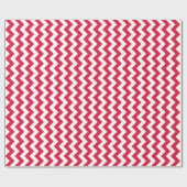 Karmozijnrode Chevron Cadeaupapier (Vlak)