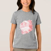 Karmozijnrode Echo's Tri-Blend Shirt (Voorkant)