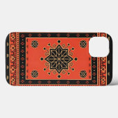 Karmozijnrode en Obsidiaan Geometrische Stamstervo Case-Mate iPhone Case (Achterkant (horizontaal))