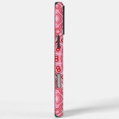 Karmozijnrode en Roze Mandala Patroon Case-Mate iPhone Case (Achterkant / Rechts)
