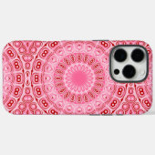Karmozijnrode en Roze Mandala Patroon Case-Mate iPhone Case (Achterkant (horizontaal))