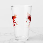 Karmozijnrode Feniks van het Maanlichtgetij. Glas (Links)