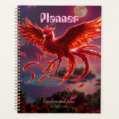 Karmozijnrode Feniks van het Maanlichtgetij. Planner (Voorkant)