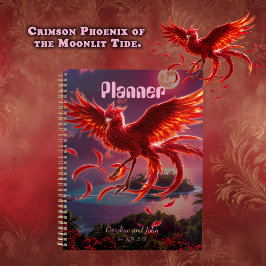 Karmozijnrode Feniks van het Maanlichtgetij. Planner