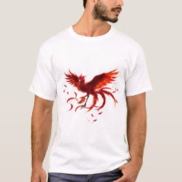 Karmozijnrode Feniks van het Maanverlichte Getij. T-shirt