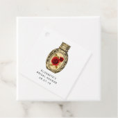 Karmozijnrode Heksen Bedankjes Labels (In situ)