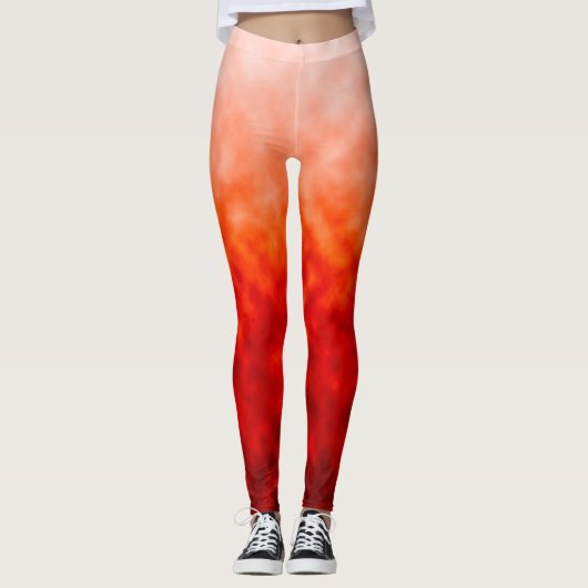 Karmozijnrode Hittevloed Leggings (Voorkant)