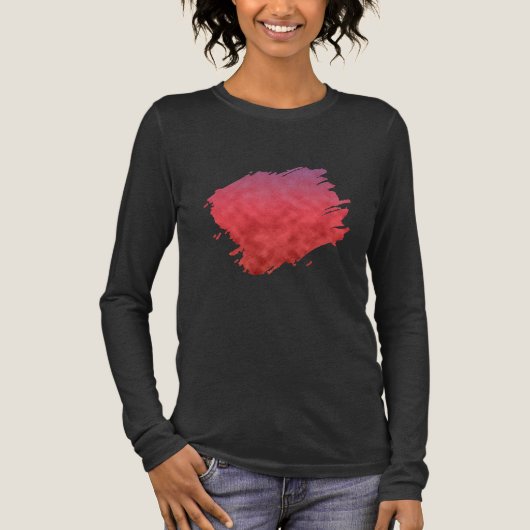 Karmozijnrode Nevel bij Schemering Tri-Blend Shirt (Voorkant)