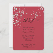 karmozijnrode parel uitnodiging (Voorkant)