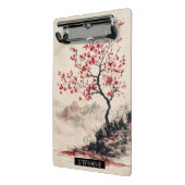 Karmozijnrode Sakura Berg Sereniteit (1) Mini Klembord (Angled2)