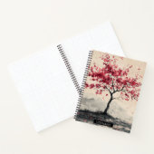 Karmozijnrode Sakura Berg Sereniteit (2) Notitieboek (Binnen)