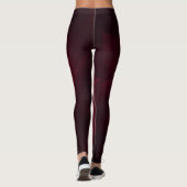 Karmozijnrode Vlam Abstract Leggings (Achterkant)