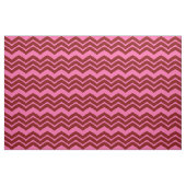 Karmozijnrood Roze Chevron Zigzag Design Stof (Fat Quarter)