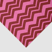 Karmozijnrood Roze Chevron Zigzag Design Tissuepapier (Detail)