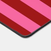 Karmozijnrood Roze Strepen Design Bureaumat (Hoek)