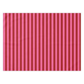 Karmozijnrood Roze Strepen Design  Tafelkleed (Voorkant (Horizontaal))