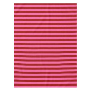 Karmozijnrood Roze Strepen Design Tafelkleed