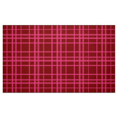 Karmozijnroze geruite rasterontwerp stof (Fat Quarter)