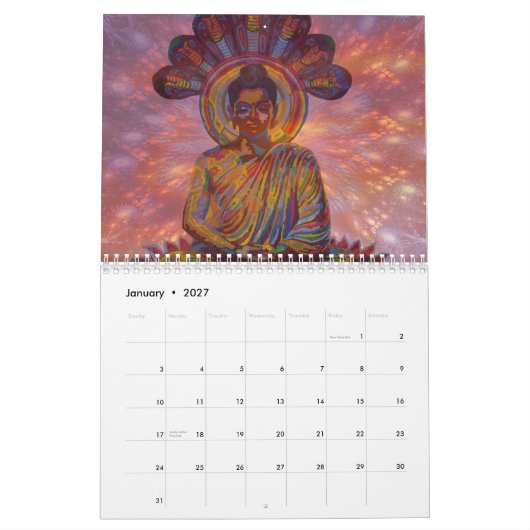 karmym digital afbeeldingen kalender (Jan 2027)