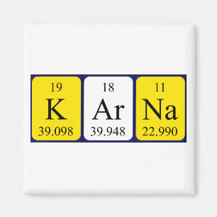 Karna periodieke table name magnet
