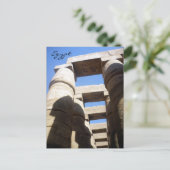 karnak bovenste kolommen briefkaart (Staand voorkant)