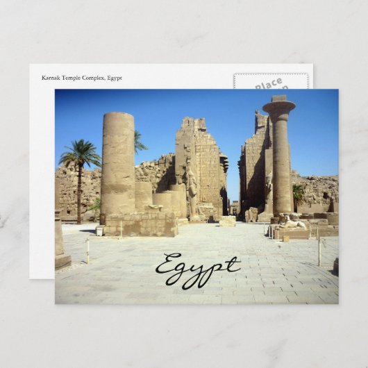 karnak briefkaart (Voorkant / Achterkant)