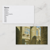 Karnak, c.1866 (m/c op papier) visitekaartje (Voorkant / Achterkant)