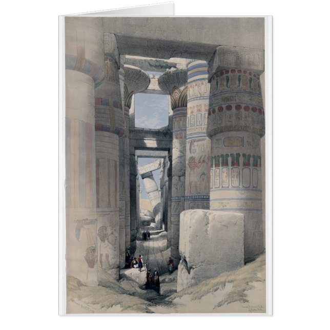 Karnak - Dromos of eerste rechtbank van de tempel (Voorkant)